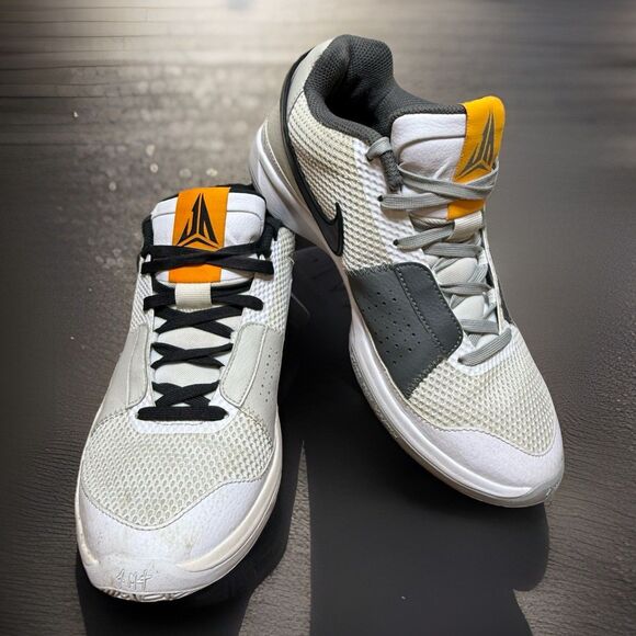 Nike Other - Nike Ja 1 Light Smoke Grey Sneaker White Gray Black Yellow DR8785-100 2023 8.5M